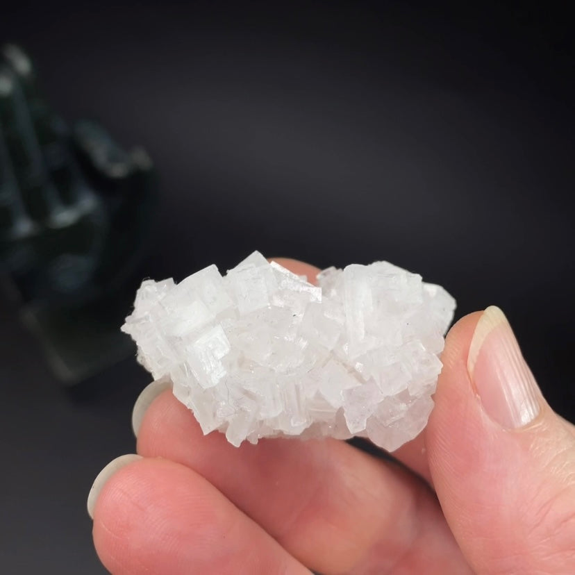 Light Pink Halite Crystal Specimen