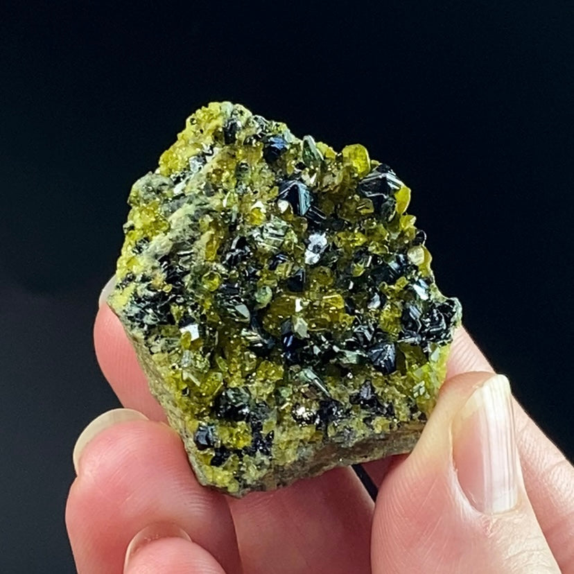 Magnetite, Epidote & Diopside Crystal Cluster, Afghanistan