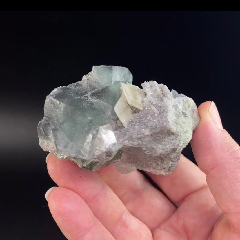 Teal Green & Blue Fluorite Cluster