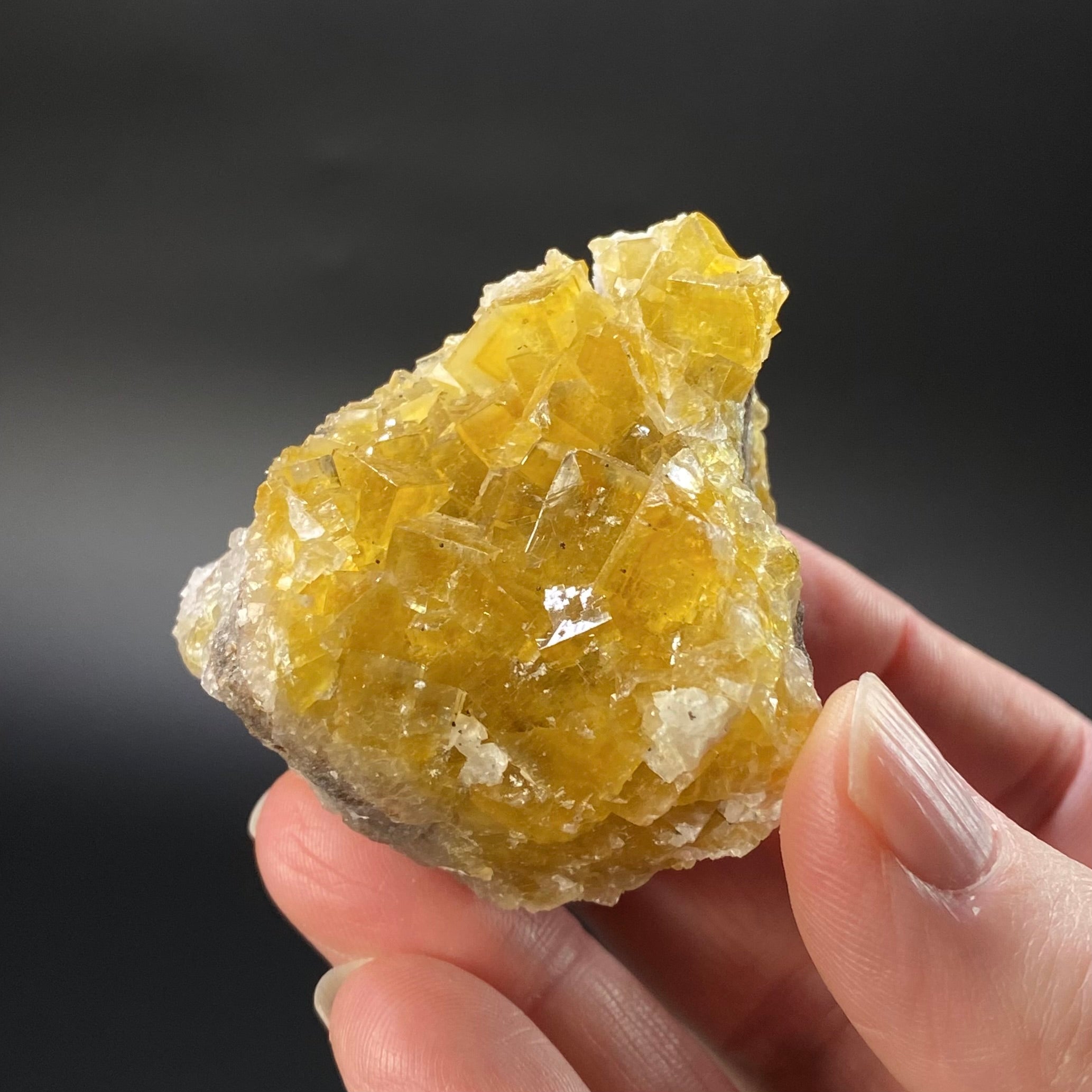 Honey Yellow Moscona Fluorite Cluster