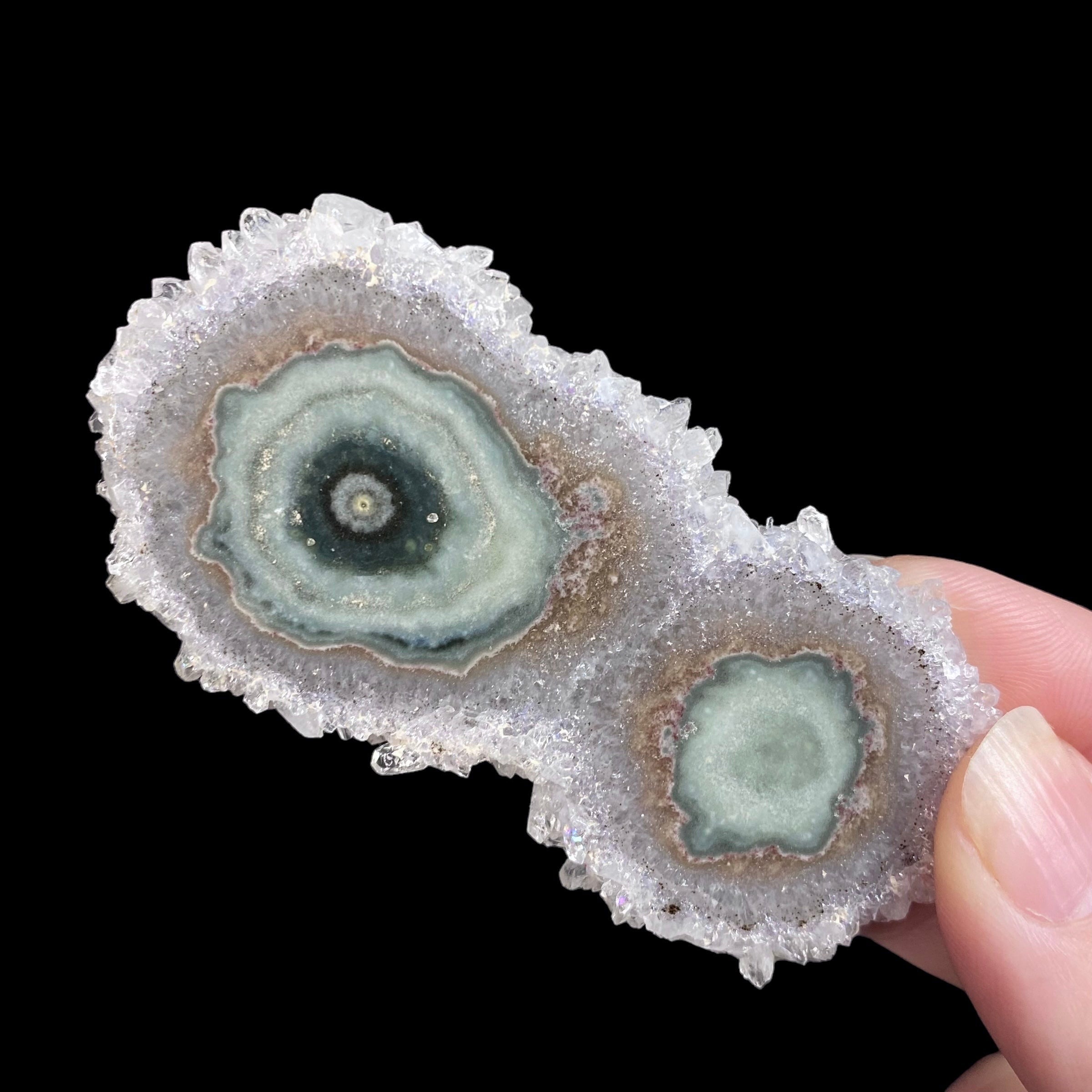 Amethyst Stalactite Slice from Artigas, Uruguay