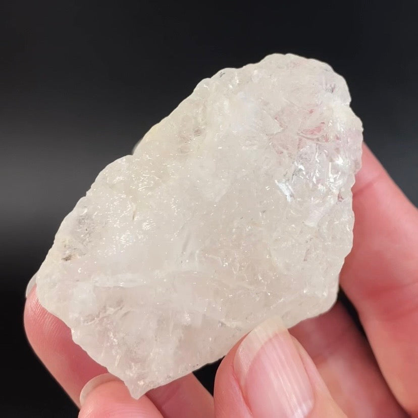 Clear Etched Pollucite Crystal