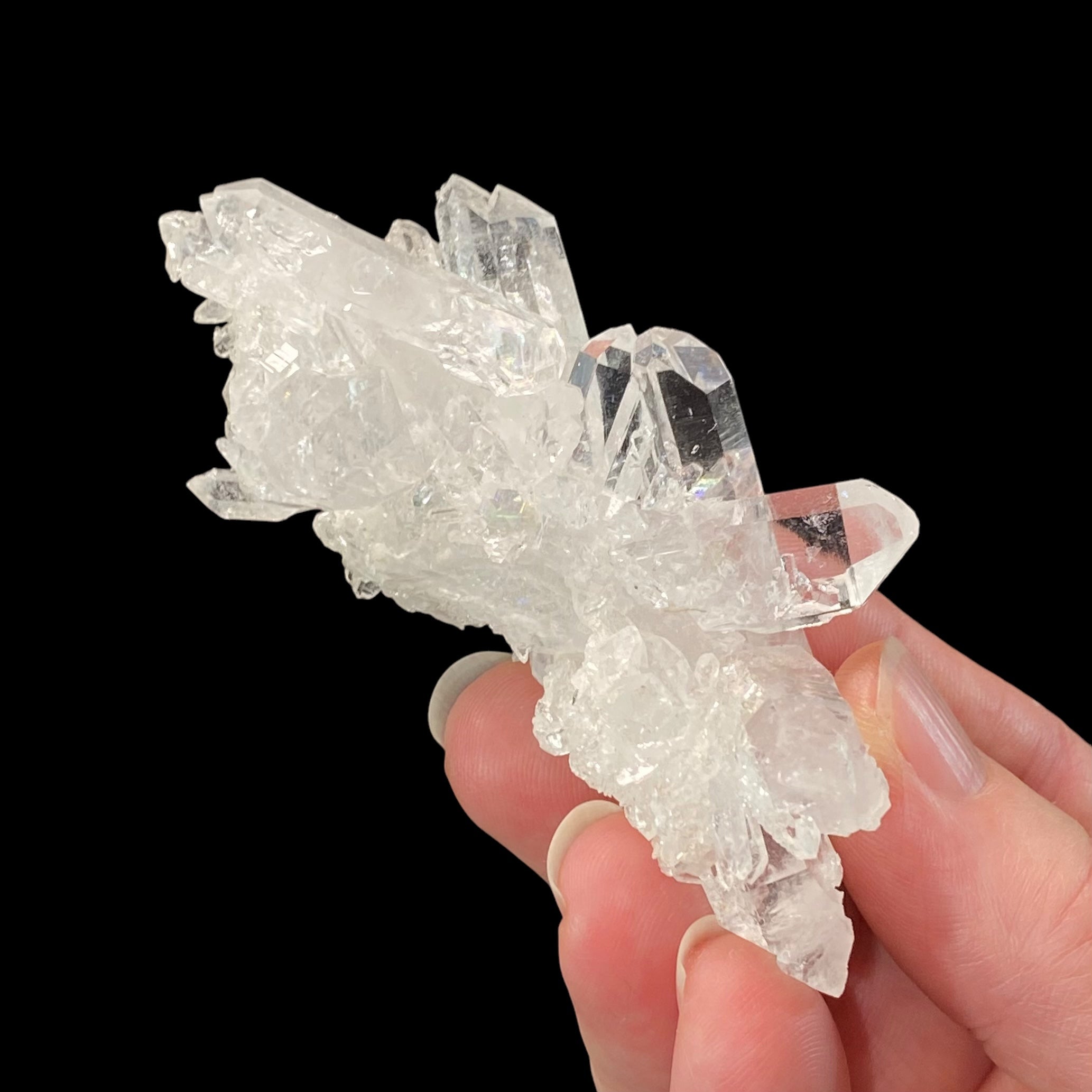 Clear Faden Quartz Cluster