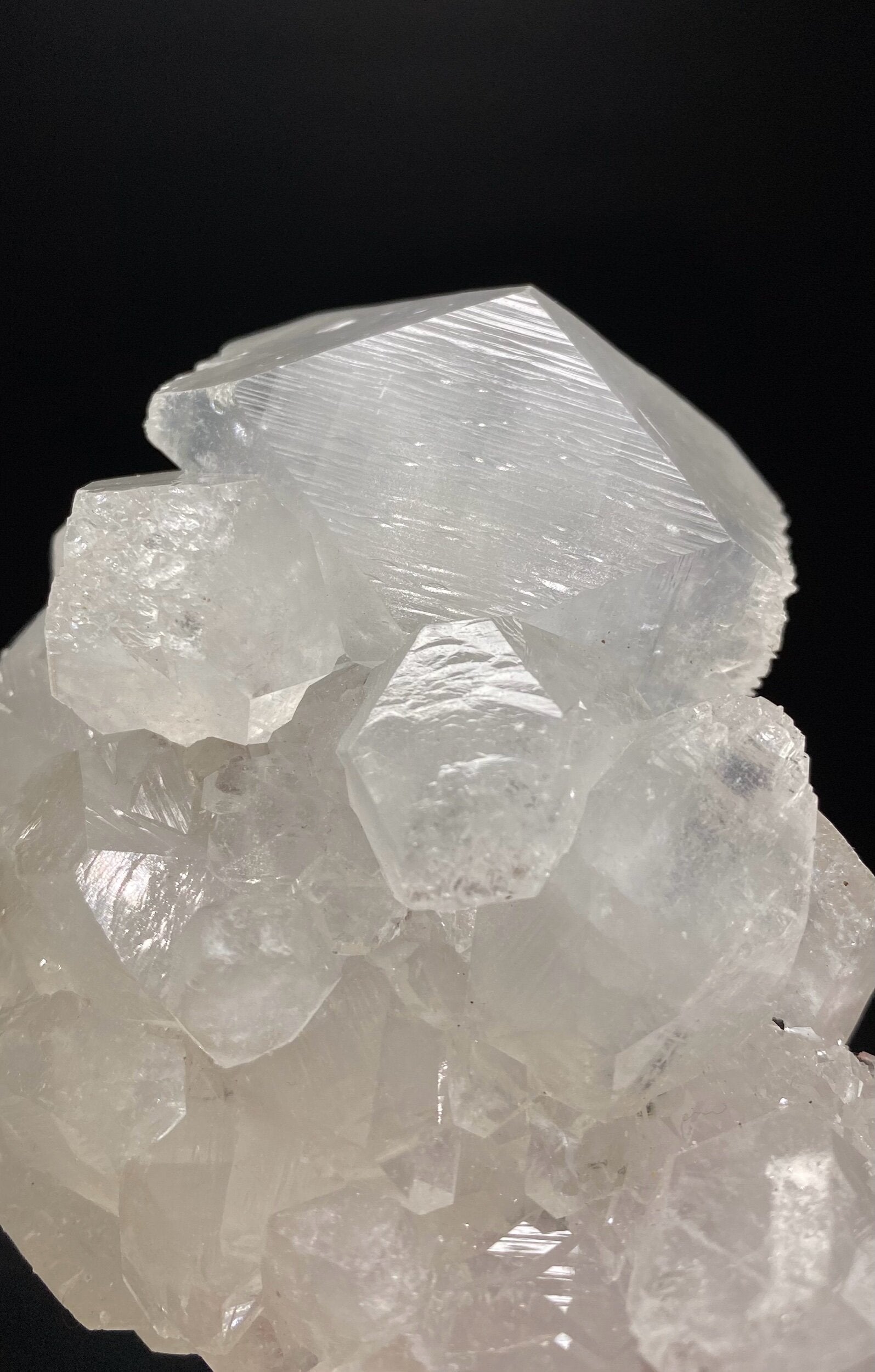 Clear Apophyllite Stalactite Formation Cluster