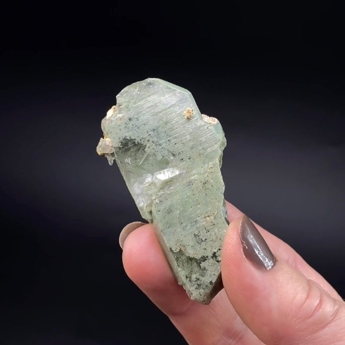 Lustrous Chlorite Included Quartz Cluster