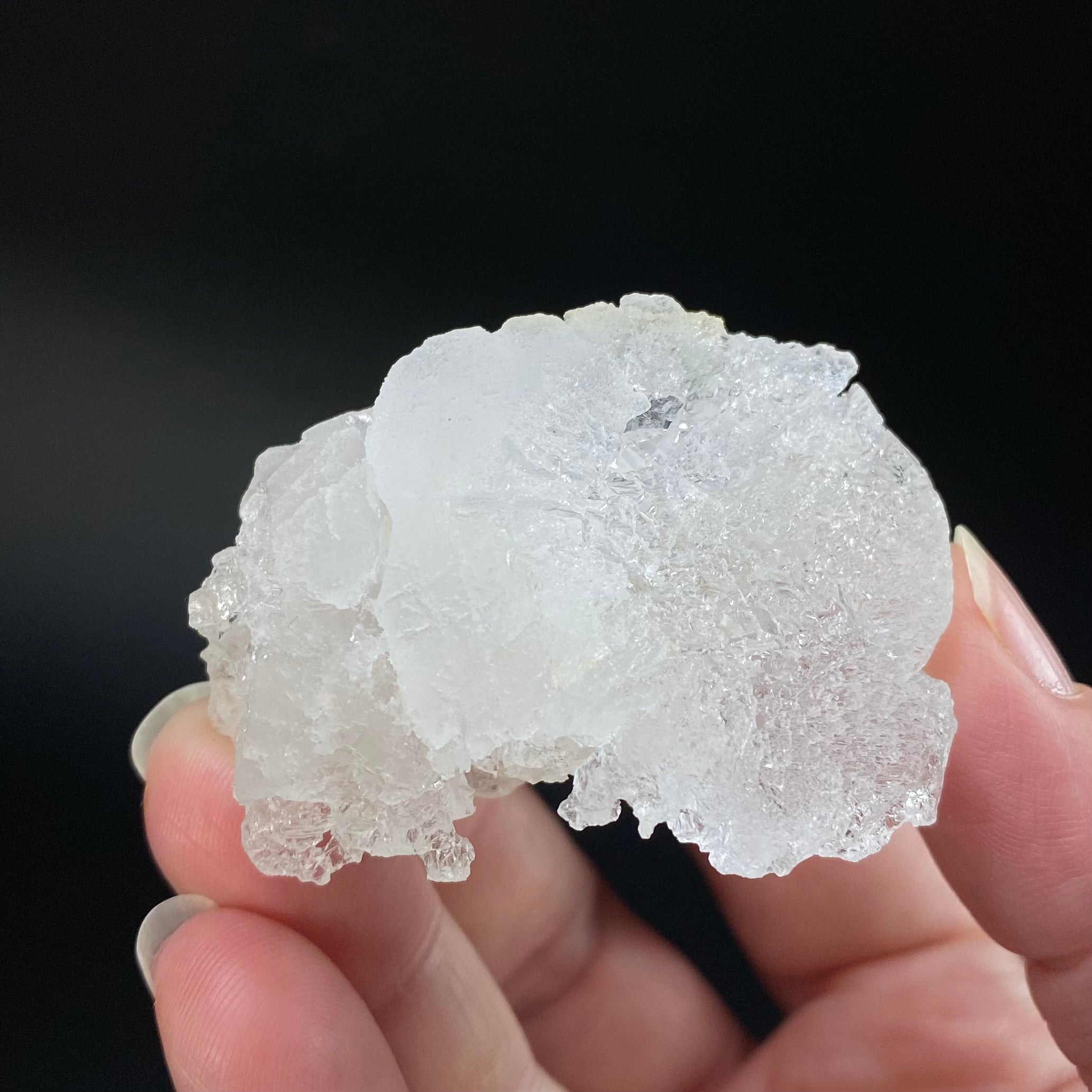 Icy Clear Etched Pollucite Crystal from Laghman, Afghanistan