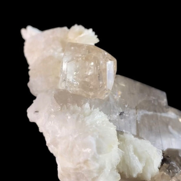 Topaz Crystal with Smoky Quartz & Cleavelandite from Shigar Valley, Gilgit-Baltistan, Pakistan