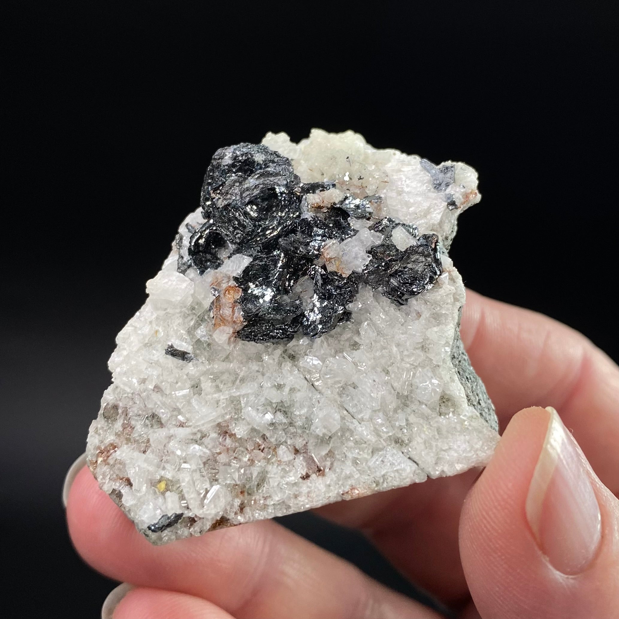 Hematite Rose Clusters with Albite from Shigar Valley, Gilgit-Baltistan, Pakistan