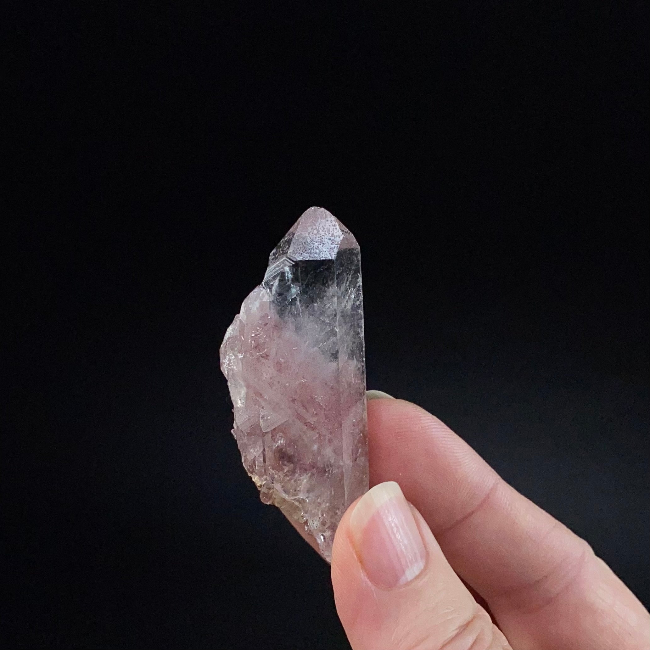 Red Hematite Phantom Sunset Quartz Crystal