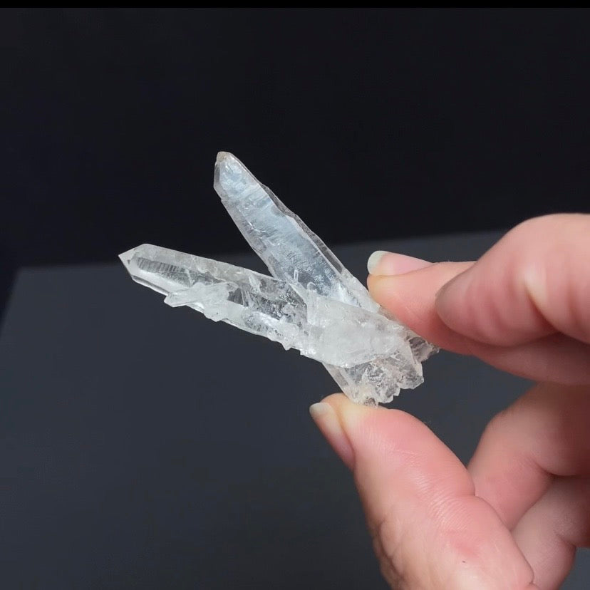 V Shaped Twin Quartz Crystal Cluster
