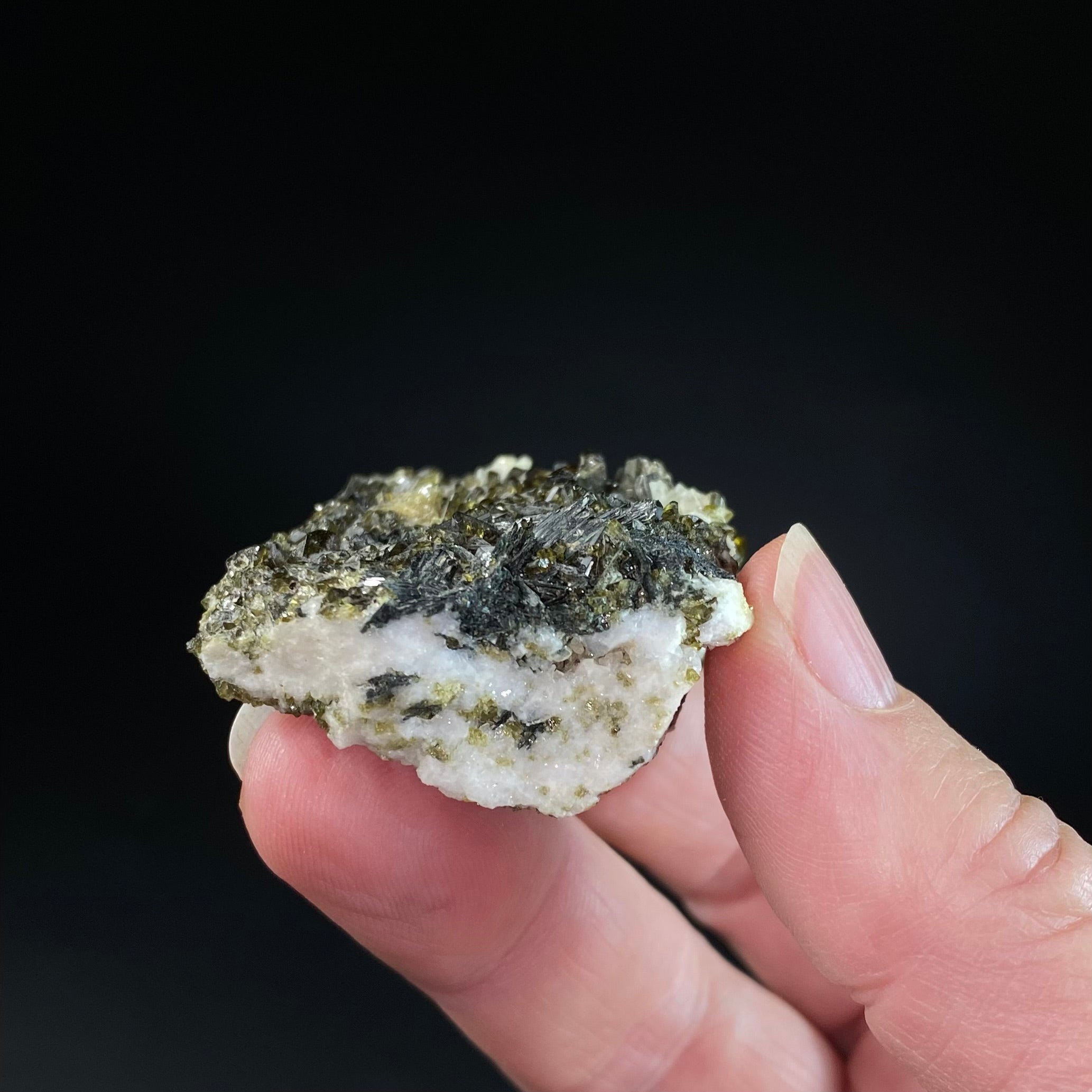 Titanite with Epidote & Aegirine on Feldspar, Shigar Valley, Pakistan