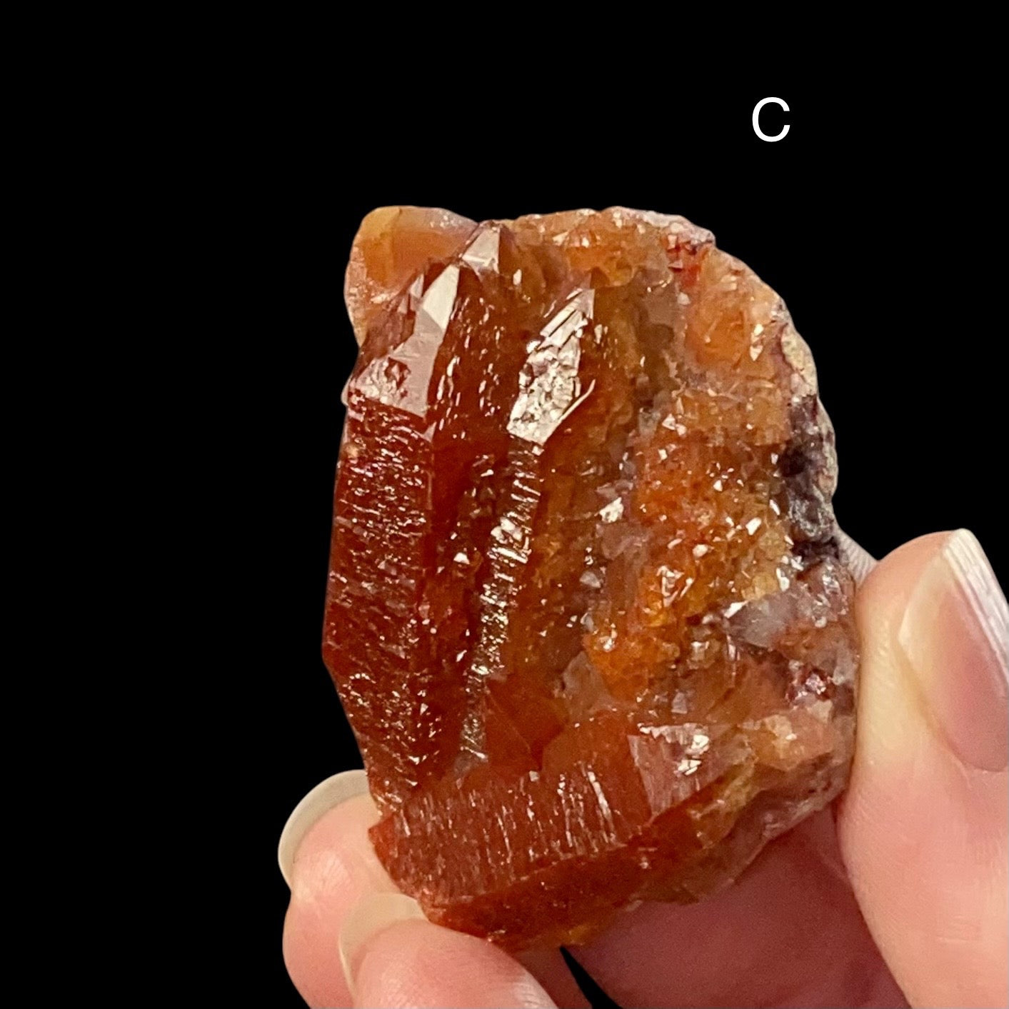Red Quartz Crystal Specimens from Tourash, Morocco