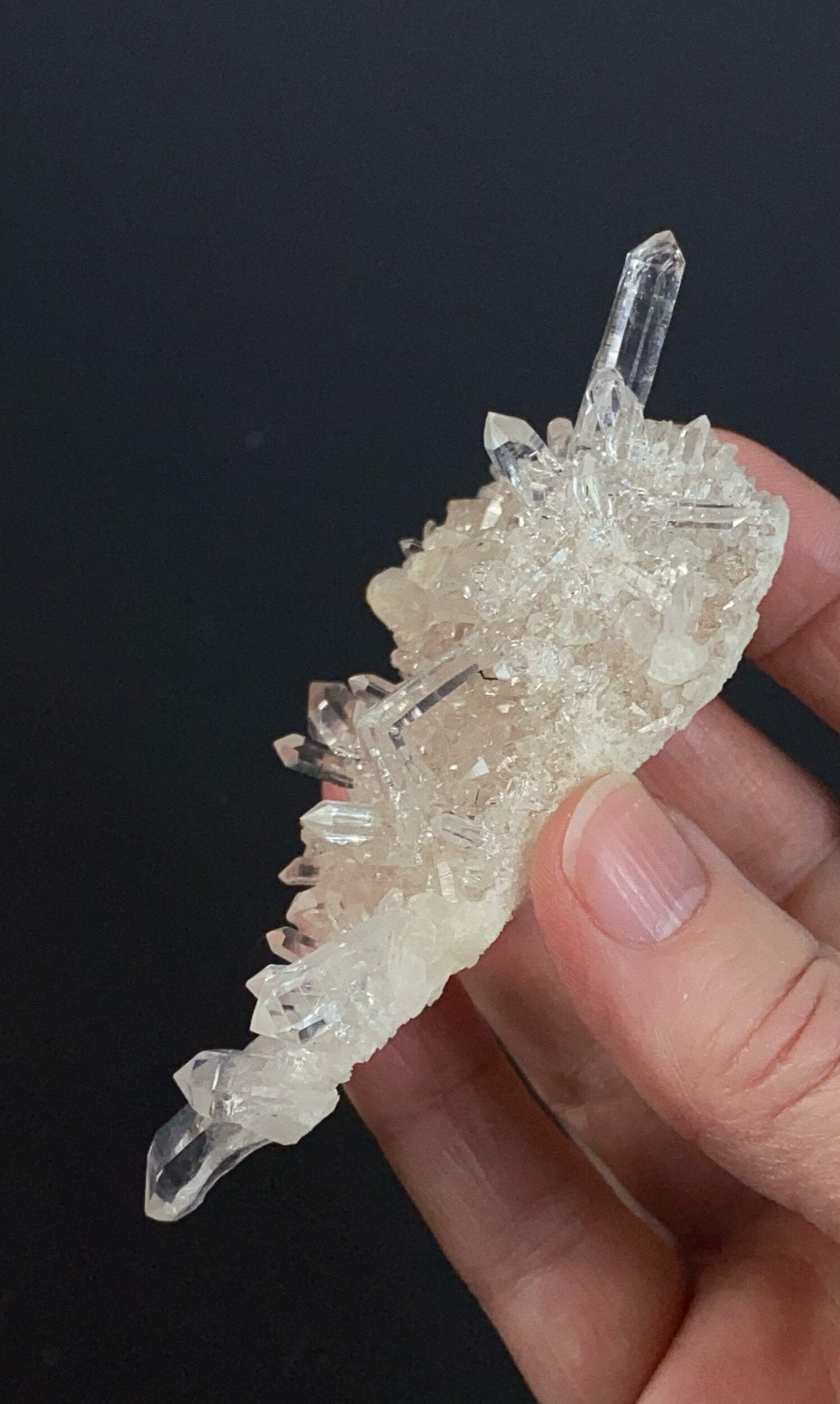 Himalayan Quartz Crystal Plate from Himachal Pradesh, India