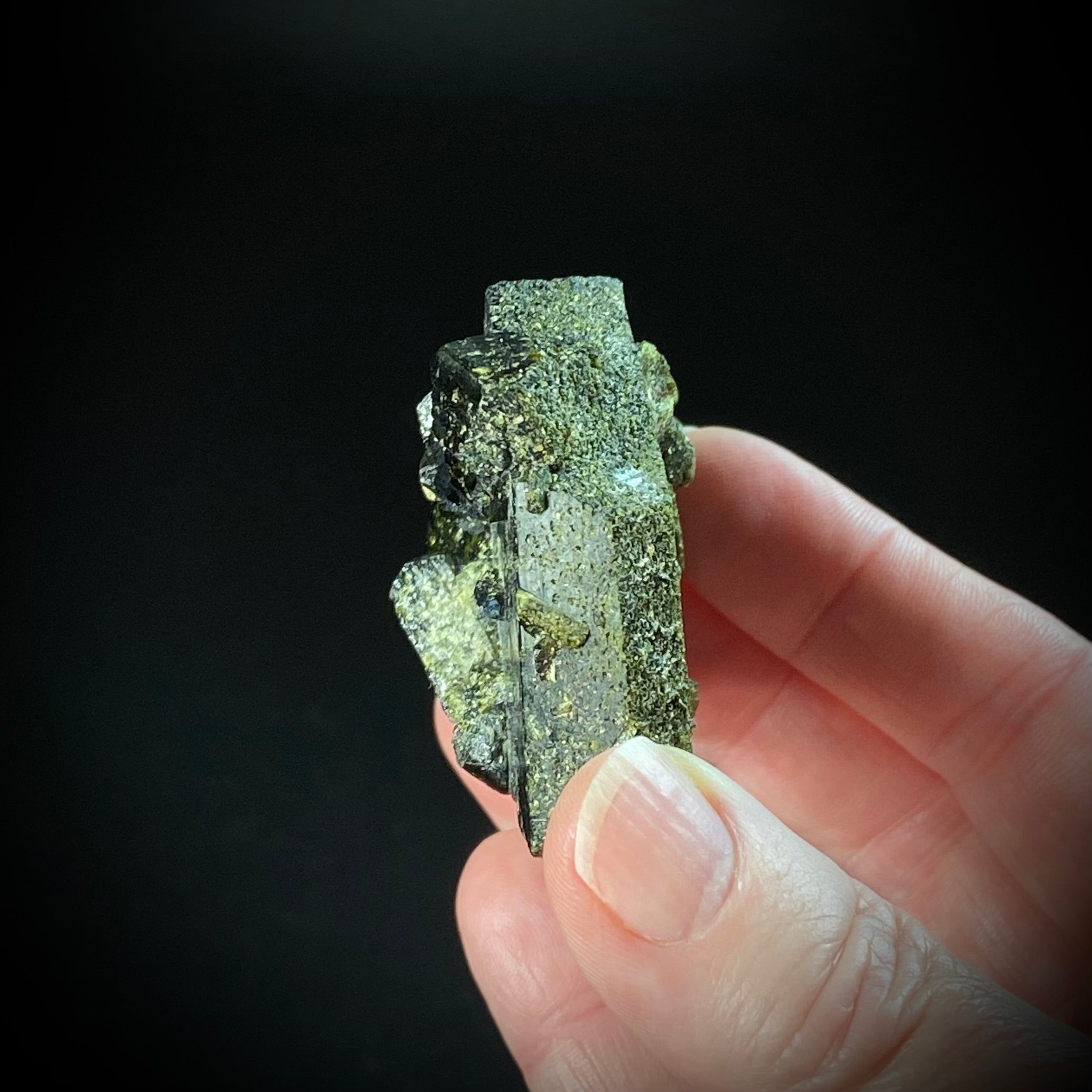 Epidote and Magnetite Specimen, Ras Koh Mountains, Kharan, Balochistan, Pakistan