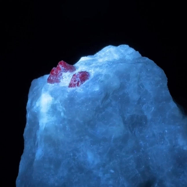 Red Spinel Crystals on Matrix from Hunza, Pakistan