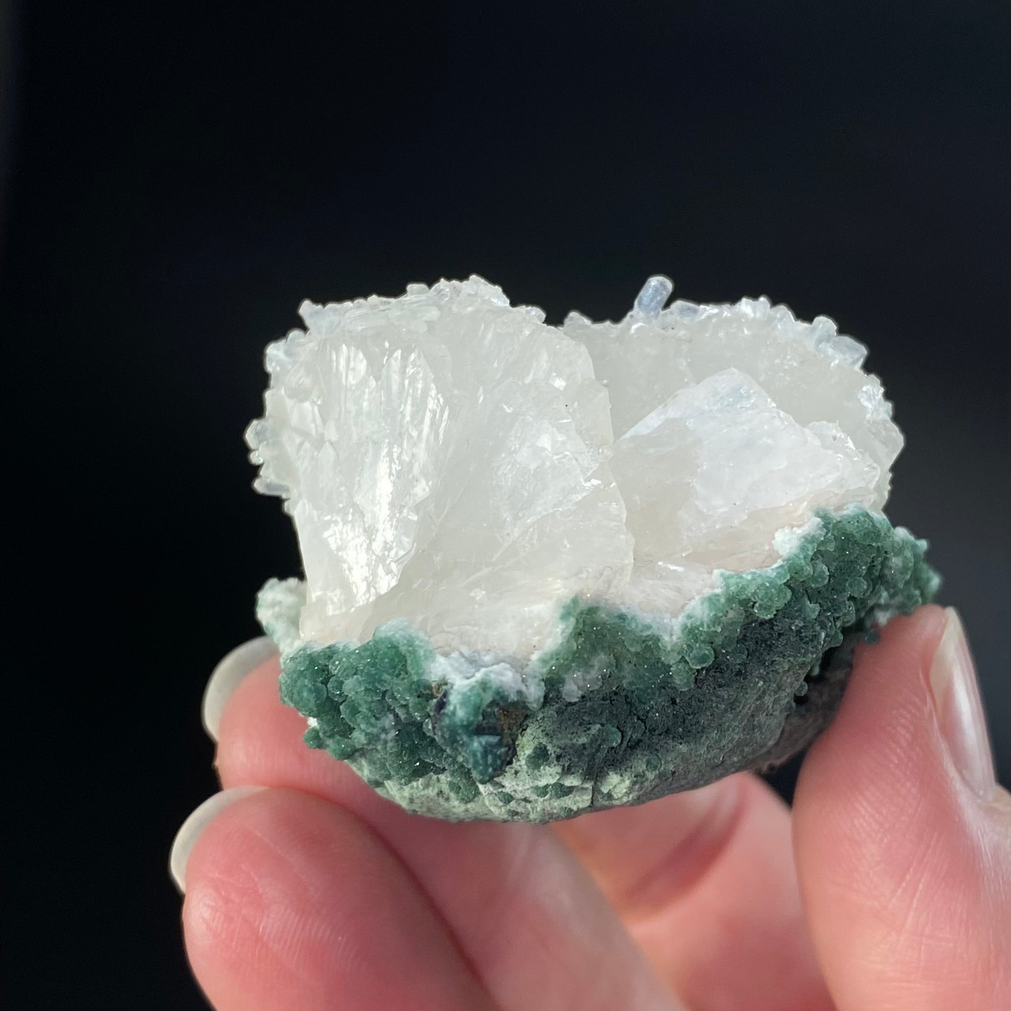 Heulandite Crystals with Stilbite  & Chalcedony, Jalgaon, Maharashtra, India