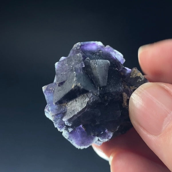 Purple Cubic Fluorite Specimen, Okorusu Mine, Namibia