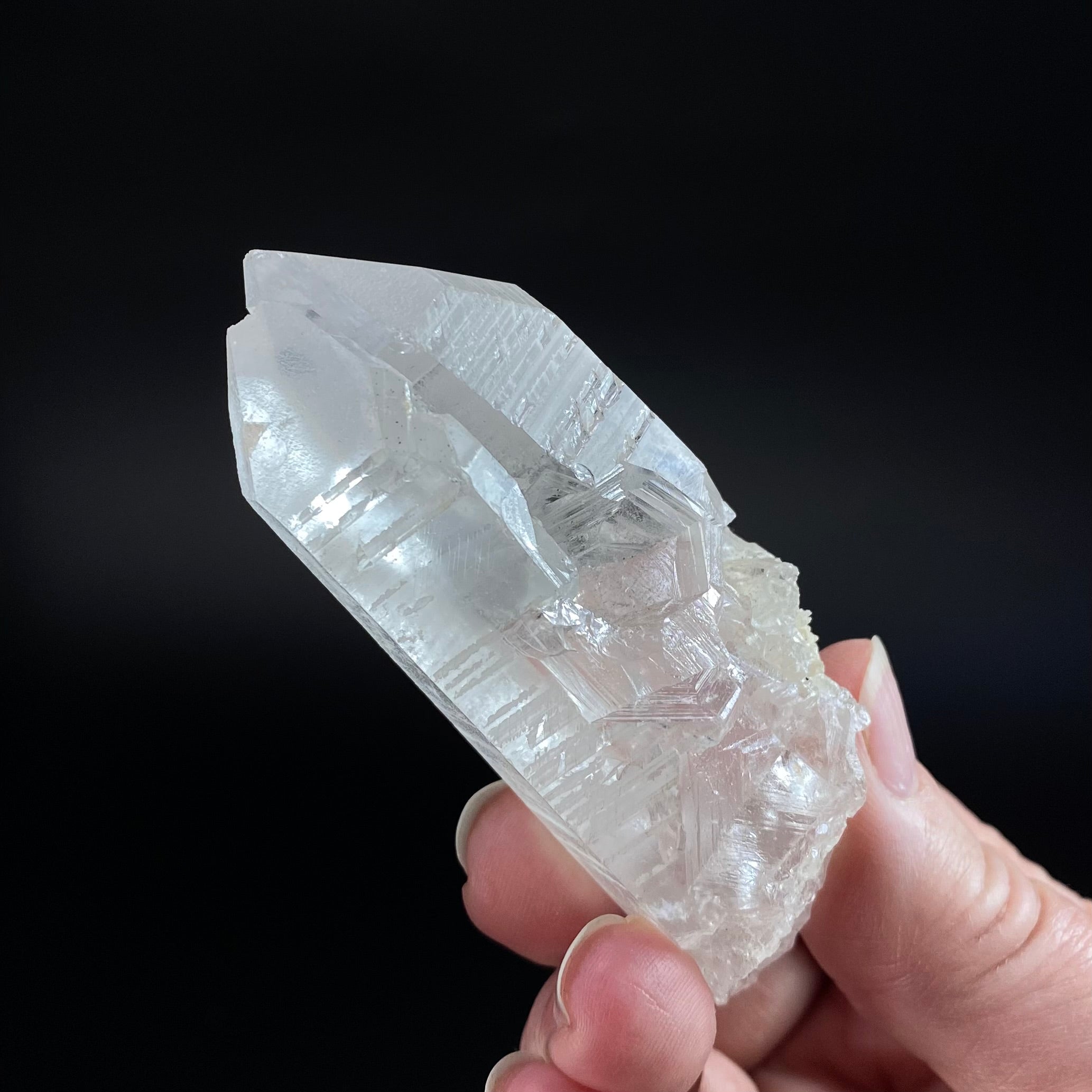 Unique Twin Quartz Crystal with Multiple Record Keepers