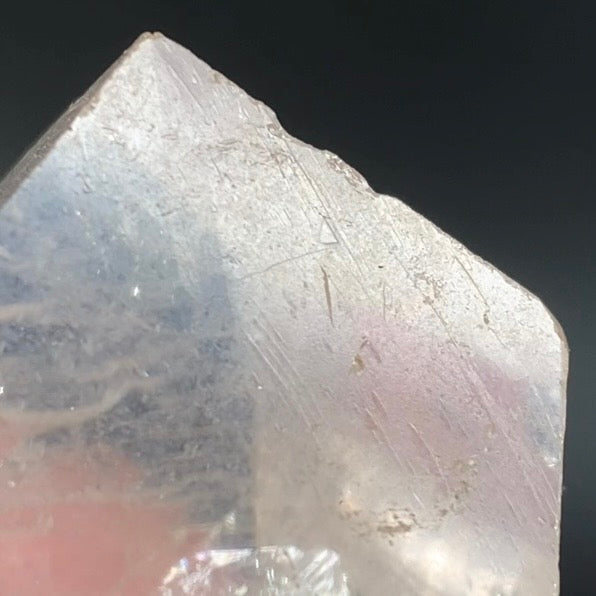 Clear Starbrary Dow Quartz Crystal with Record Keepers & Rainbows - Natural Crystal