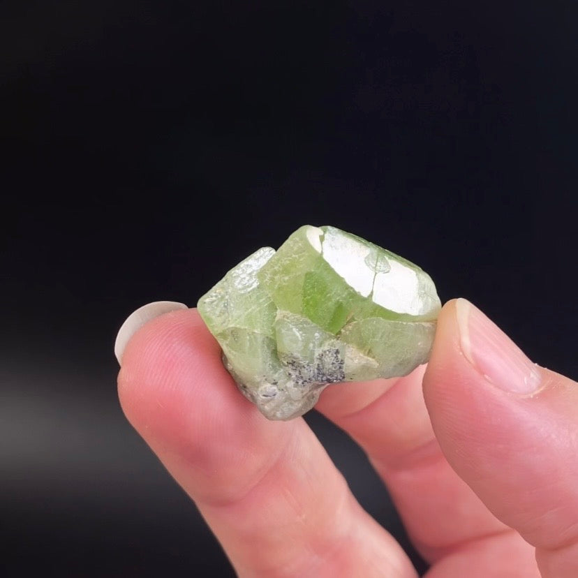 Terminated Peridot Crystal Cluster from Kohistan, Pakistan