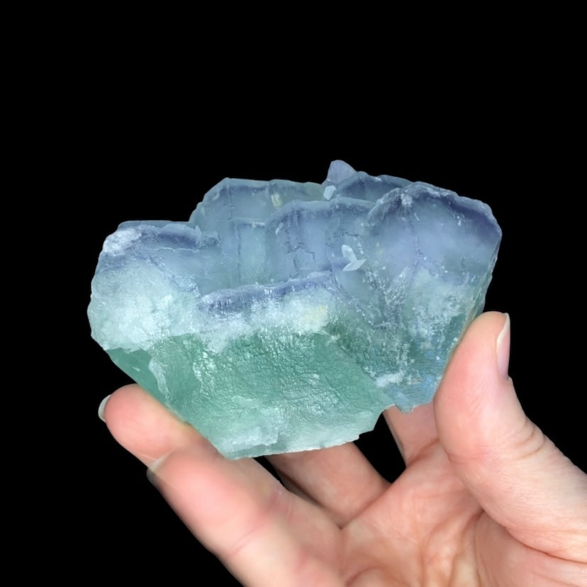 Blue & Green Porcelain Fluorite Cluster Yaogangxian Mine