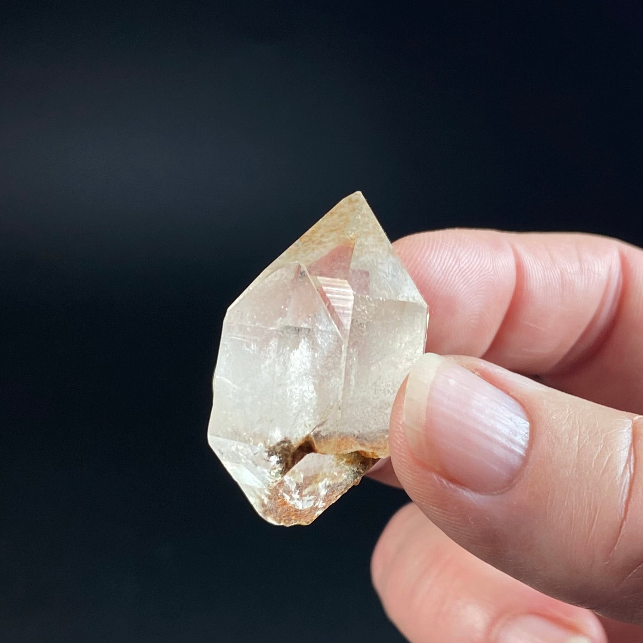 Double Terminated Twin Quartz Crystal Cluster