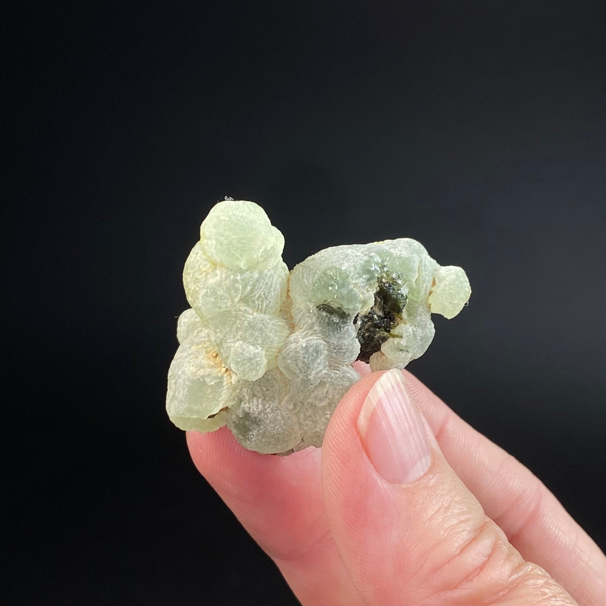 Botryoidal Prehnite Specimen with Epidote, Kayes Region, Mali