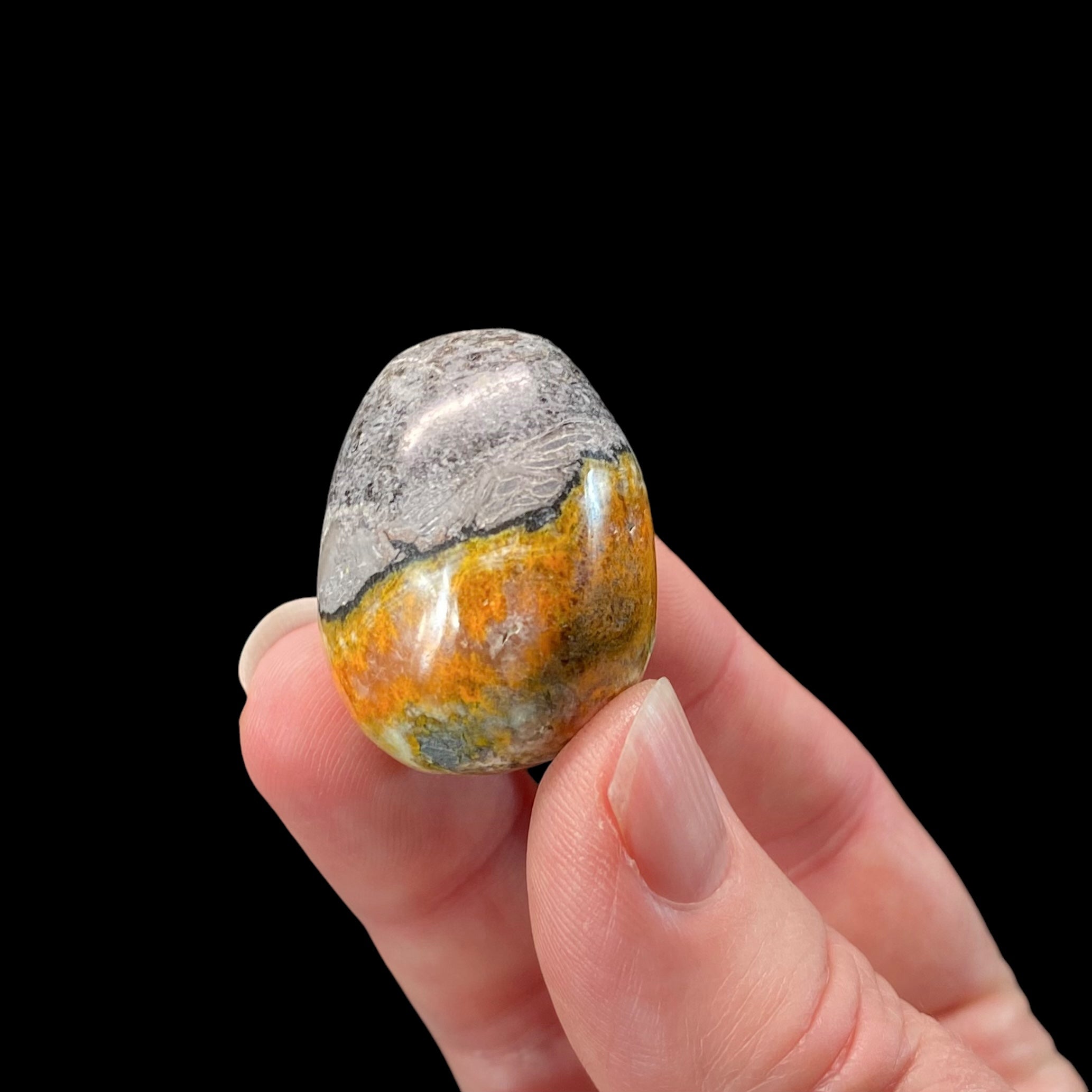 ONE (1) Bumblebee Jasper Tumble Stone