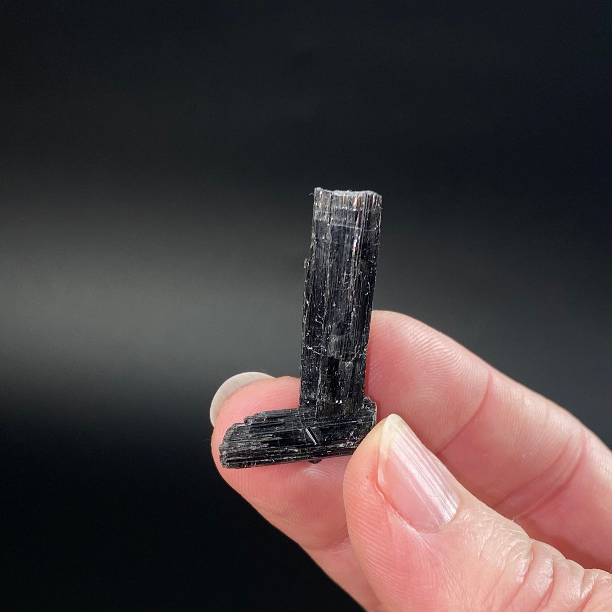 Black Tourmaline Schorl Crystal Cluster from Shigar Valley, Pakistan