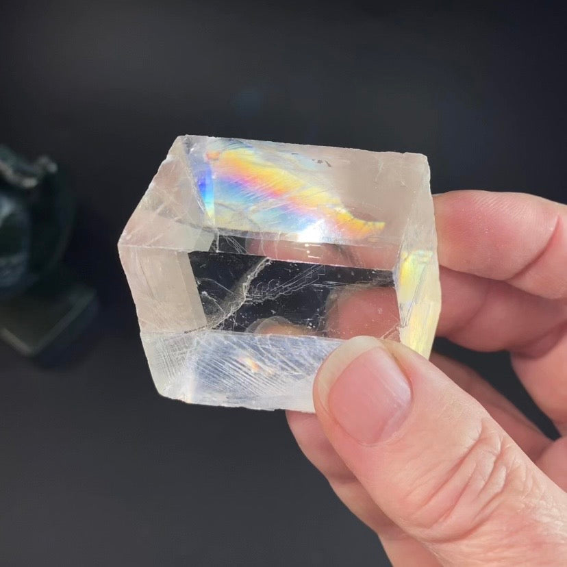 Rainbow Iceland Spar Optical Calcite Specimen from Brazil