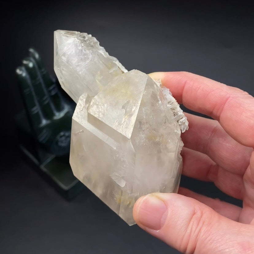 Double Terminated Clear Quartz Crystal Cluster