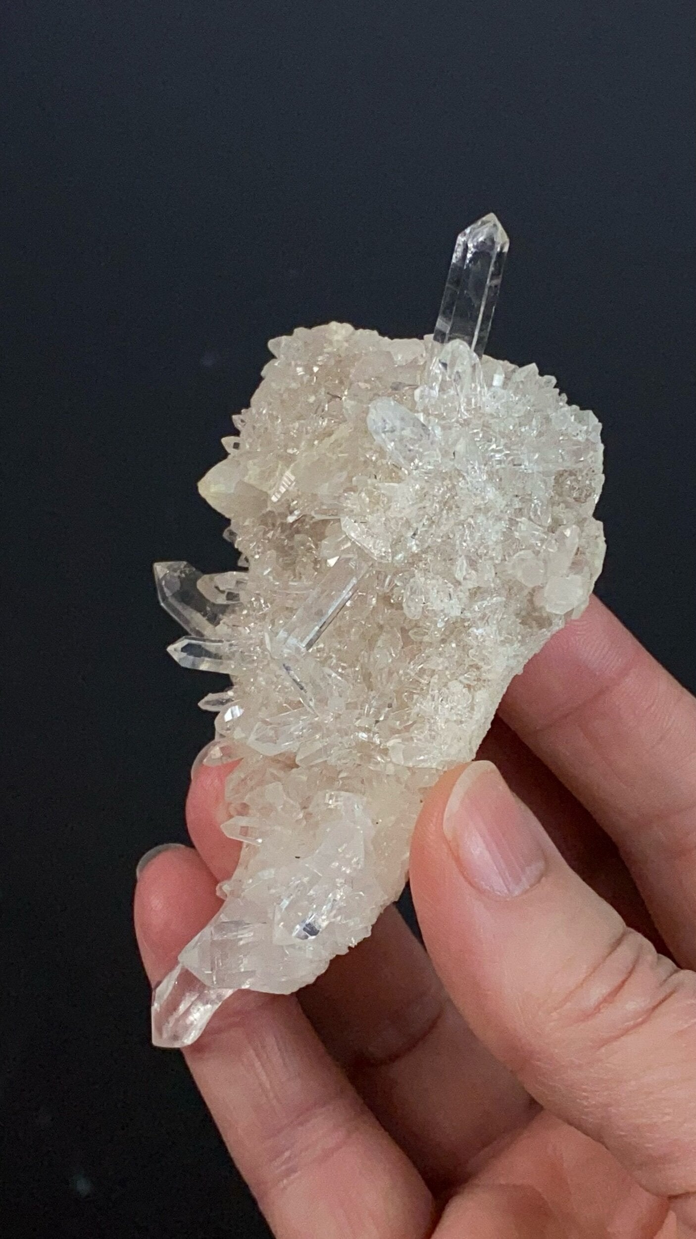 Himalayan Quartz Crystal Plate from Himachal Pradesh, India