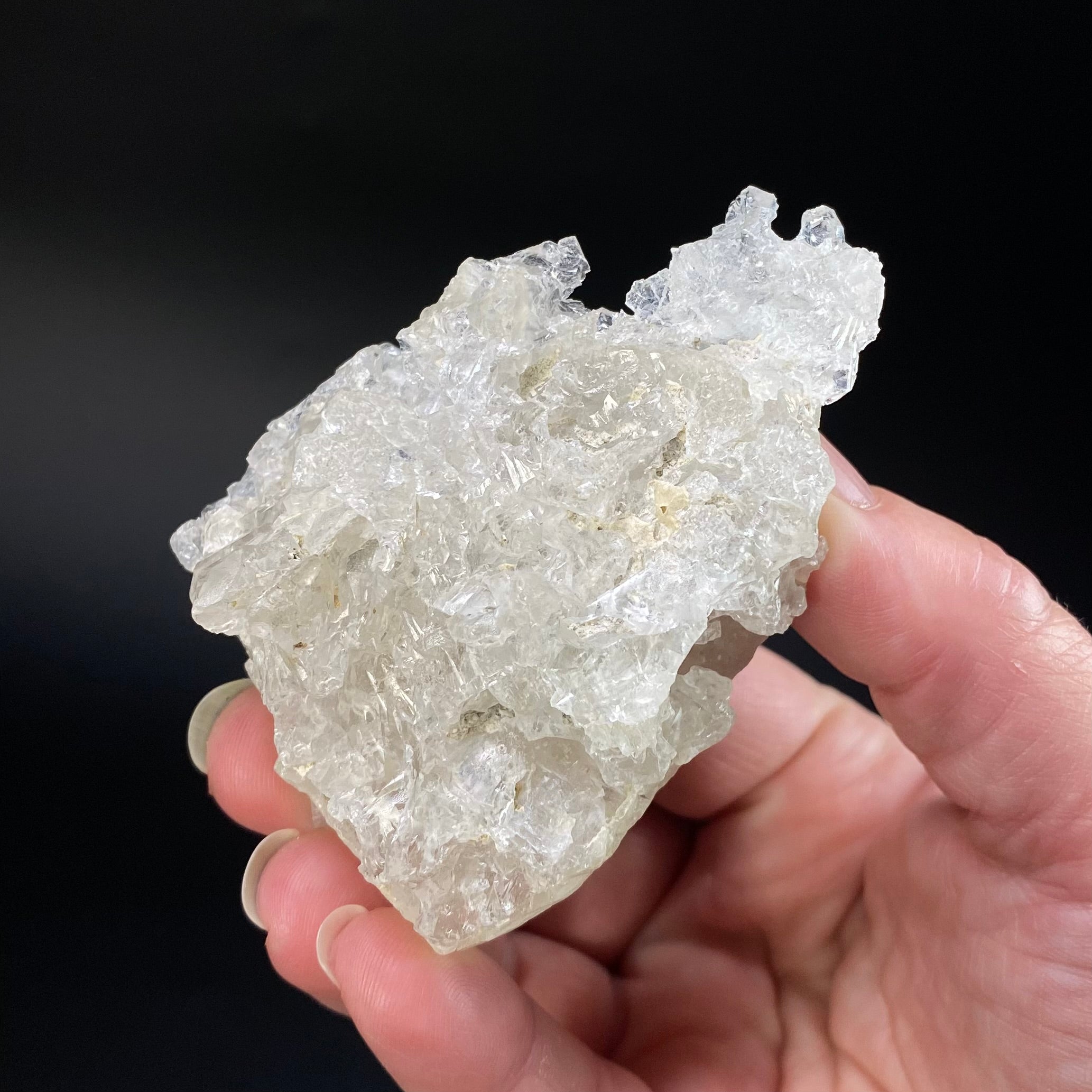 Clear Etched Pollucite Crystal