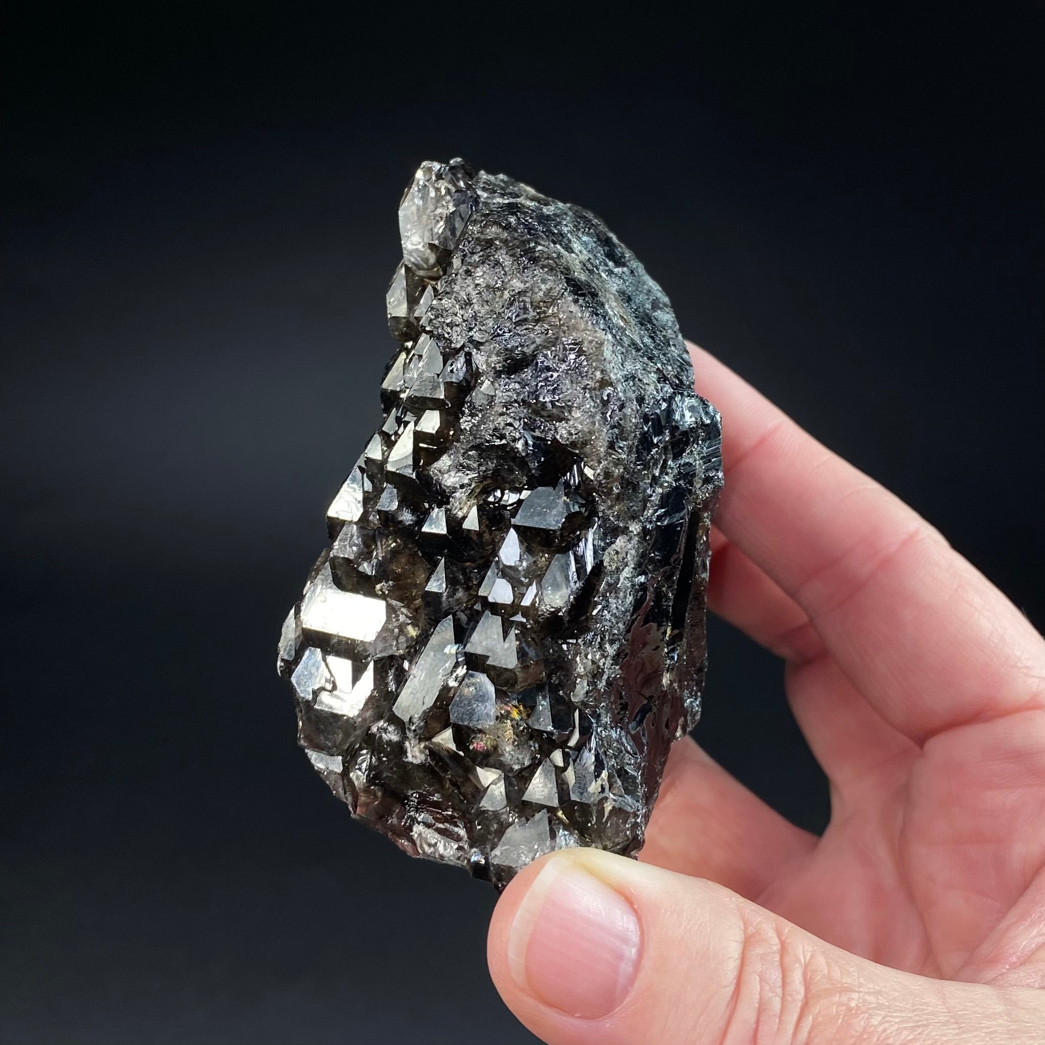 Smoky Elestial Quartz from Minas Gerais, Brazil