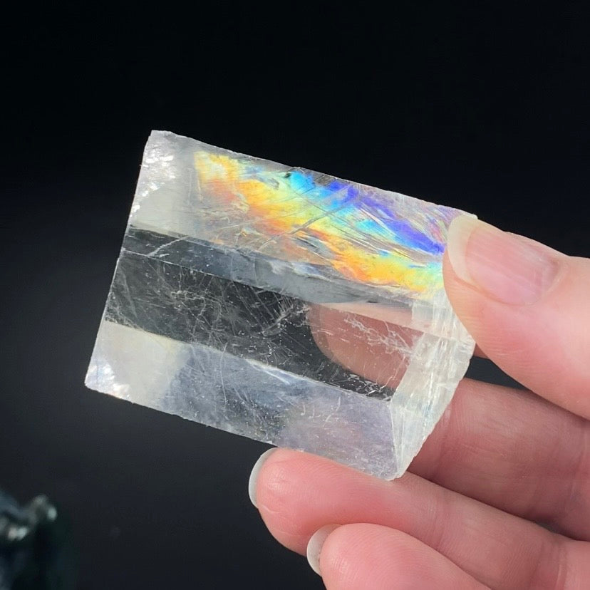 Rainbow Iceland Spar Optical Calcite Specimen from Brazil