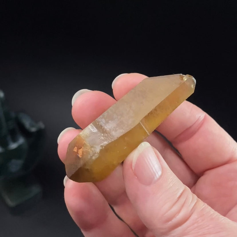 Double Terminated Smoky Citrine Crystal from Chibuku Mine, Zimbabwe