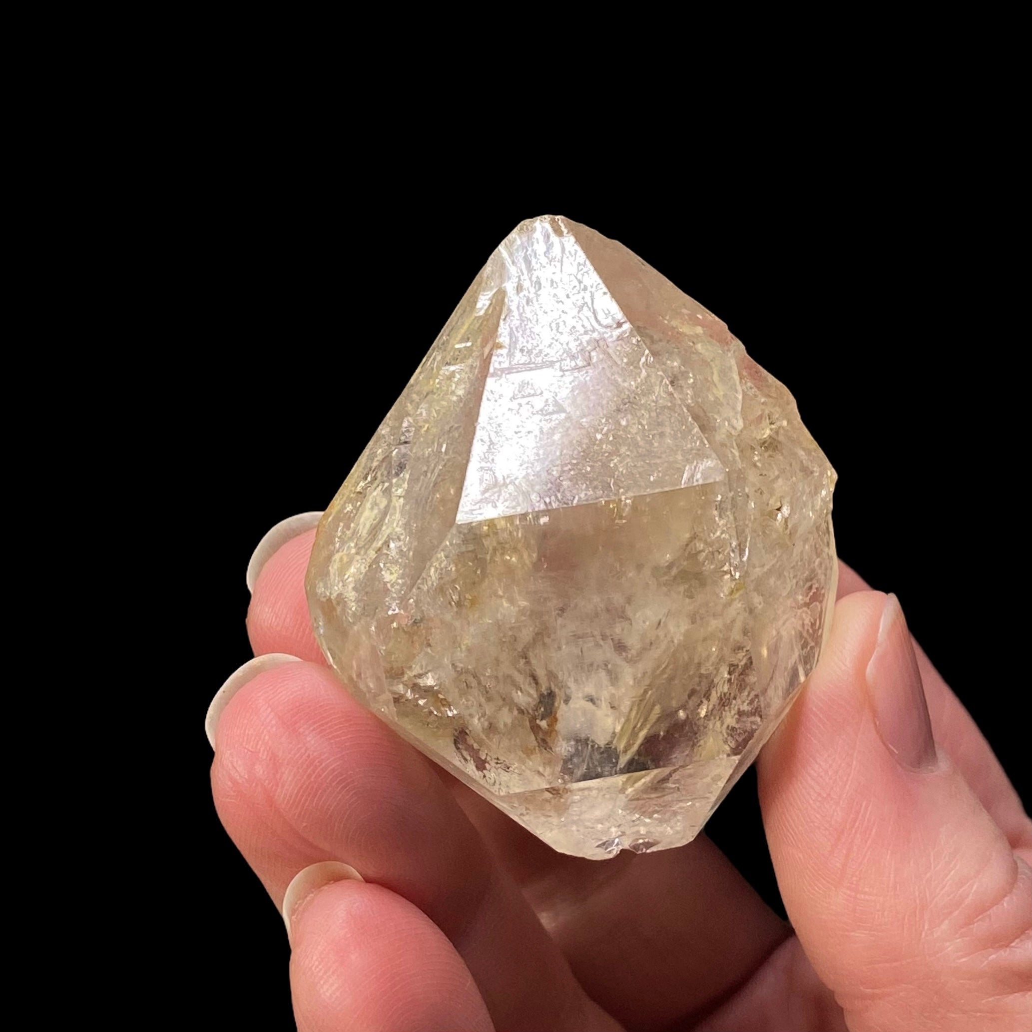 Double Terminated Fenster Quartz Crystal with Record Keepers