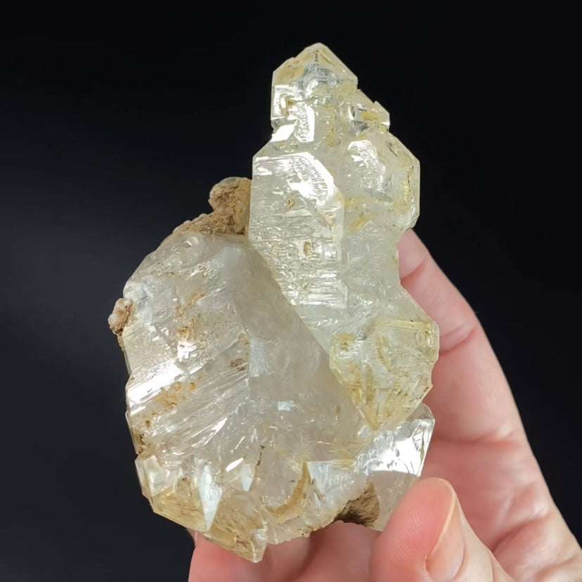 Elestial Fenster Quartz Crystal with Multiple Terminations