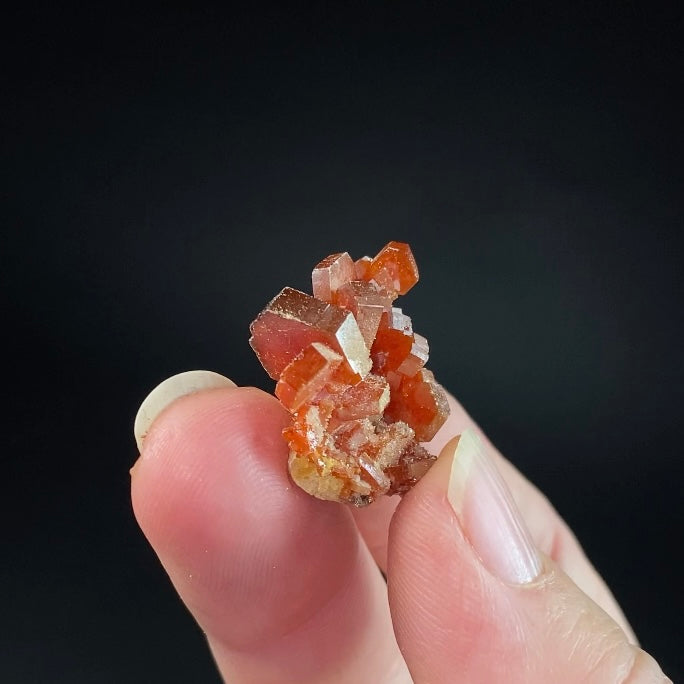 Gemmy Vanadinite Thumbnail Size Cluster