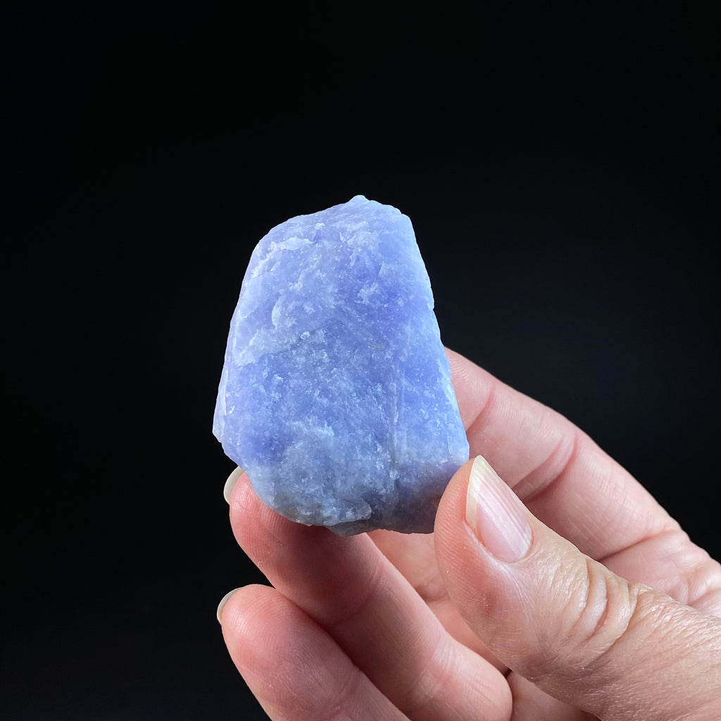 Blue Hackmanite One High Quality Blue Sodalite var Hackmanite Specimen from Badakhshan