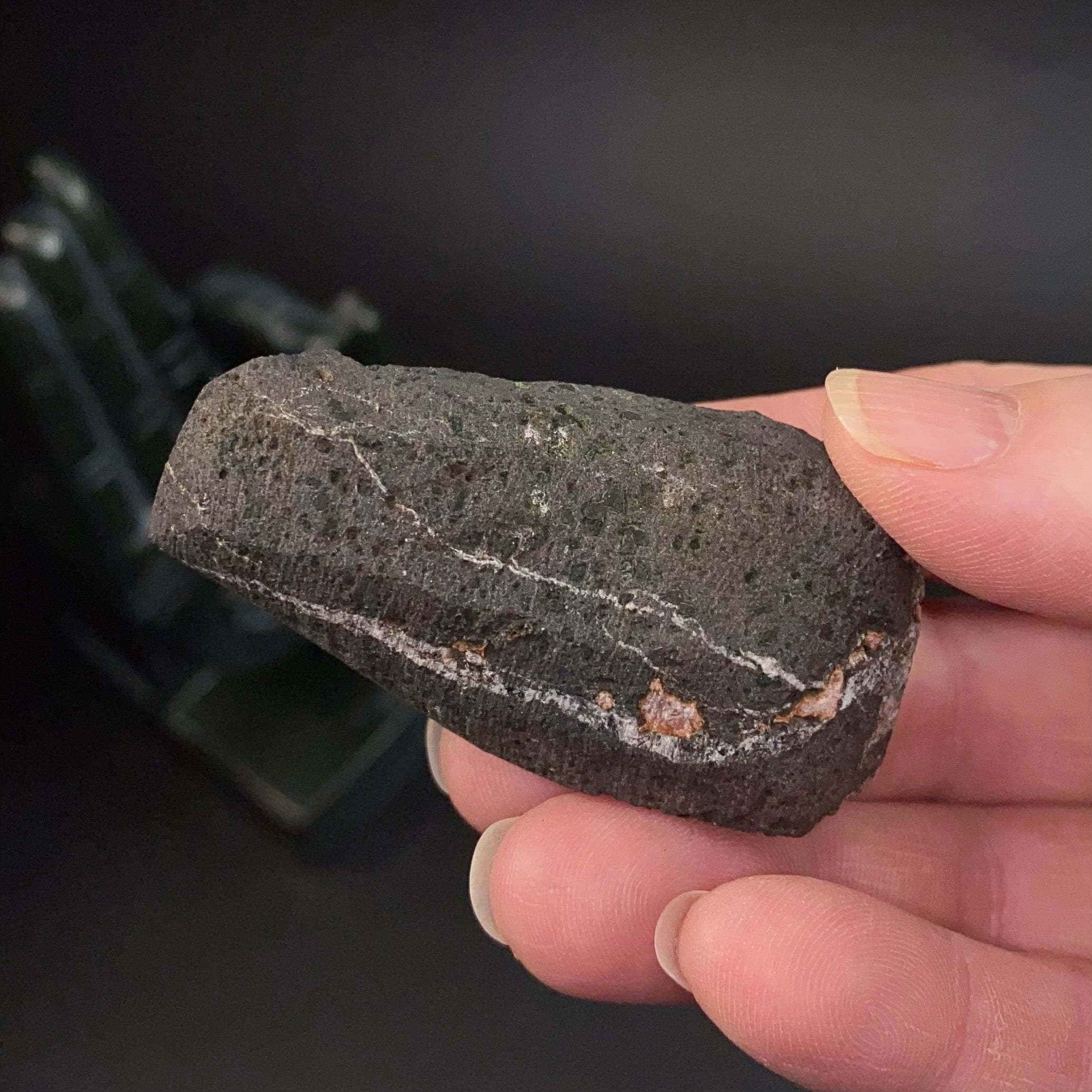 Green Apophyllite Crystals with Stilbite on Trimmed Basalt Matrix
