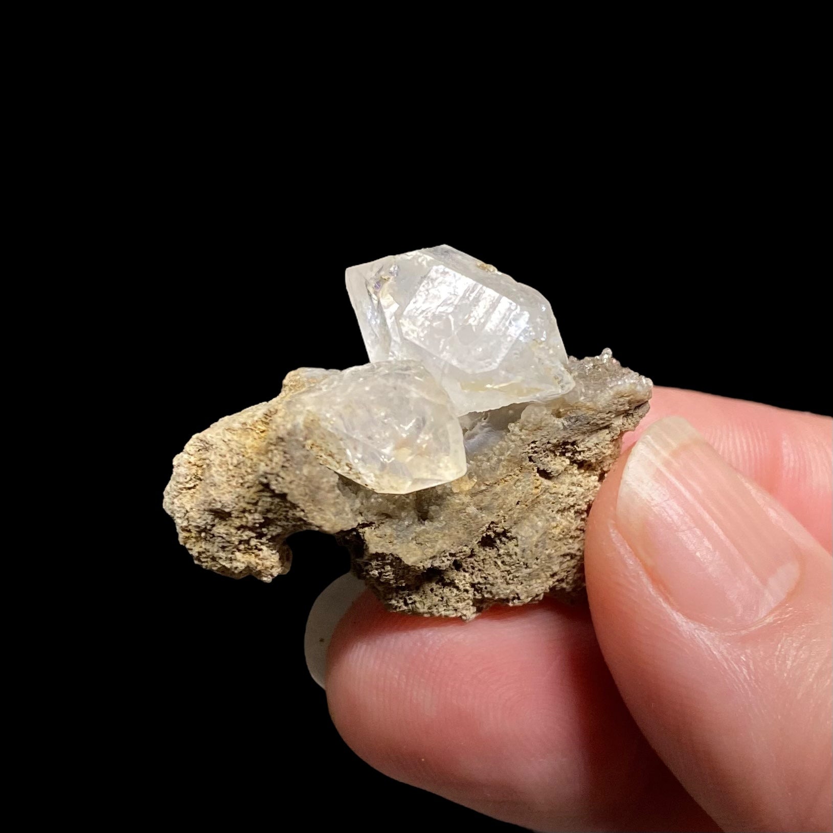 Herkimer Quartz Crystals on Matrix