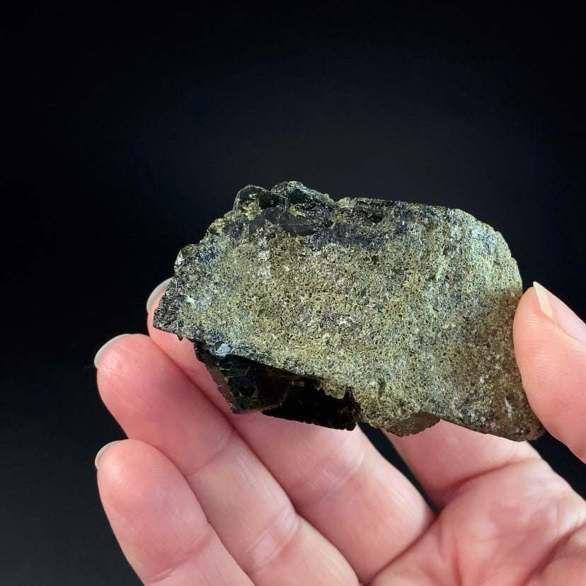 Epidote and Magnetite Specimen, Ras Koh Mountains, Kharan, Balochistan, Pakistan