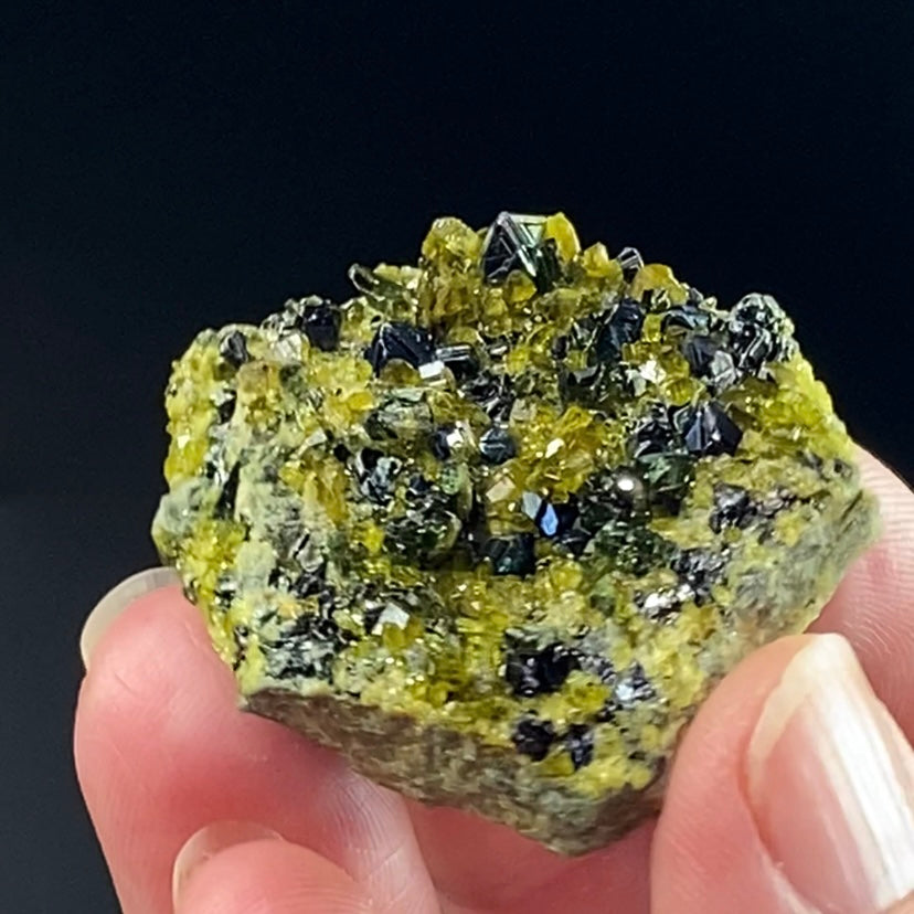Magnetite, Epidote & Diopside Crystal Cluster, Afghanistan