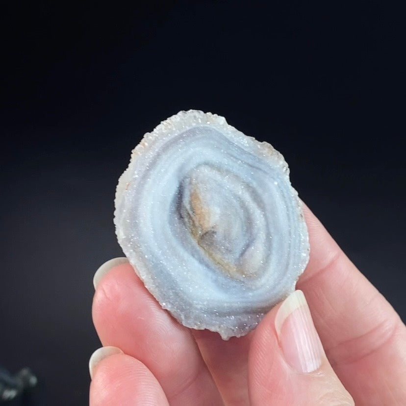 Druzy Chalcedony Concretion from Rio Grande do Sul, Brazil