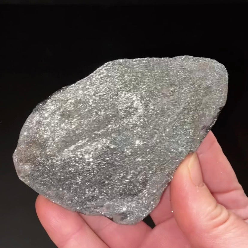 Sparkly Specularite Micaceous Hematite Specimen from Keewenaw Peninsula- Partial Polish & Raw