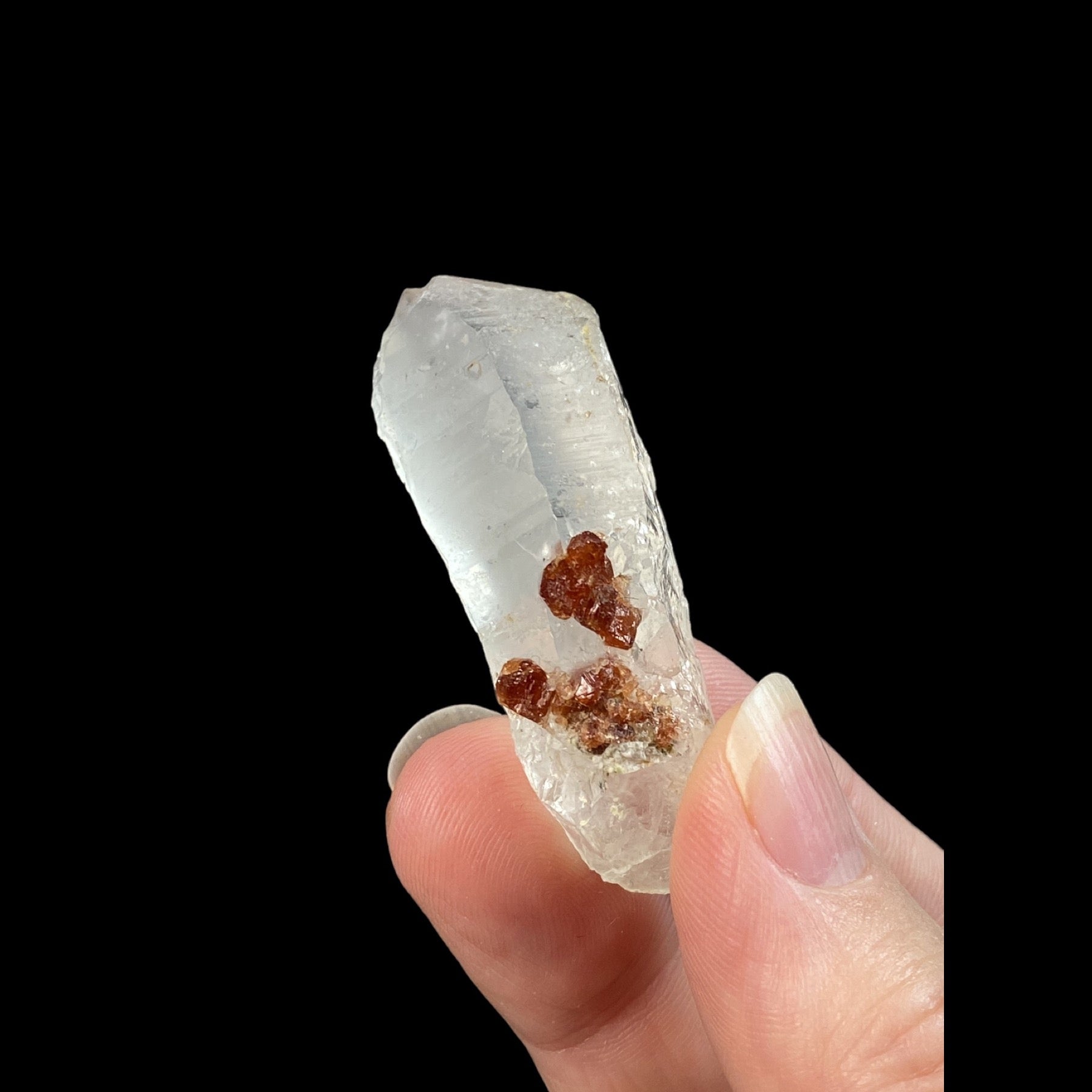 Garnet Crystals on Quartz