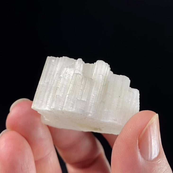 Chatoyant Beryllonite Terminated Specimen, Cat’s Eye