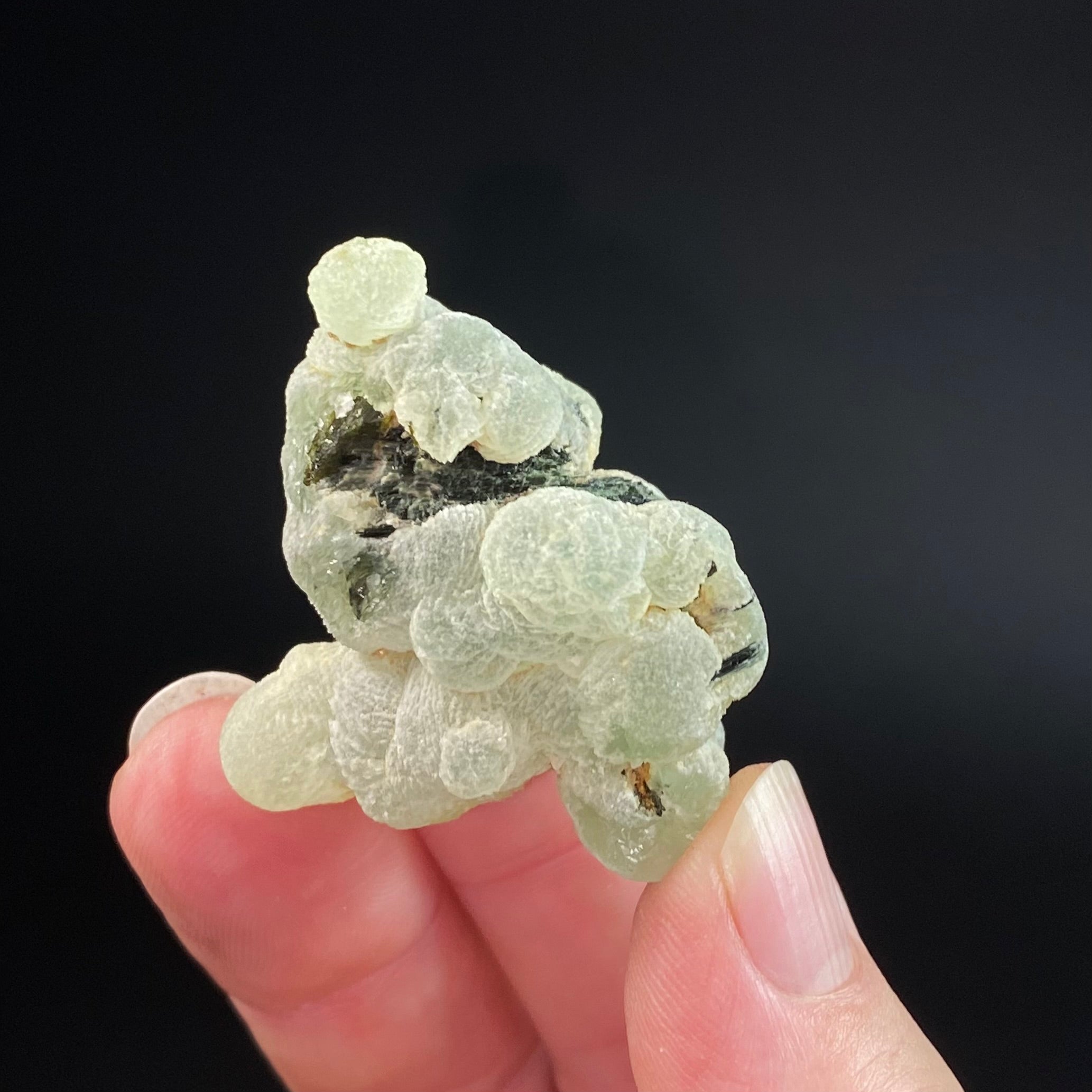 Botryoidal Prehnite Specimen with Epidote, Kayes Region, Mali
