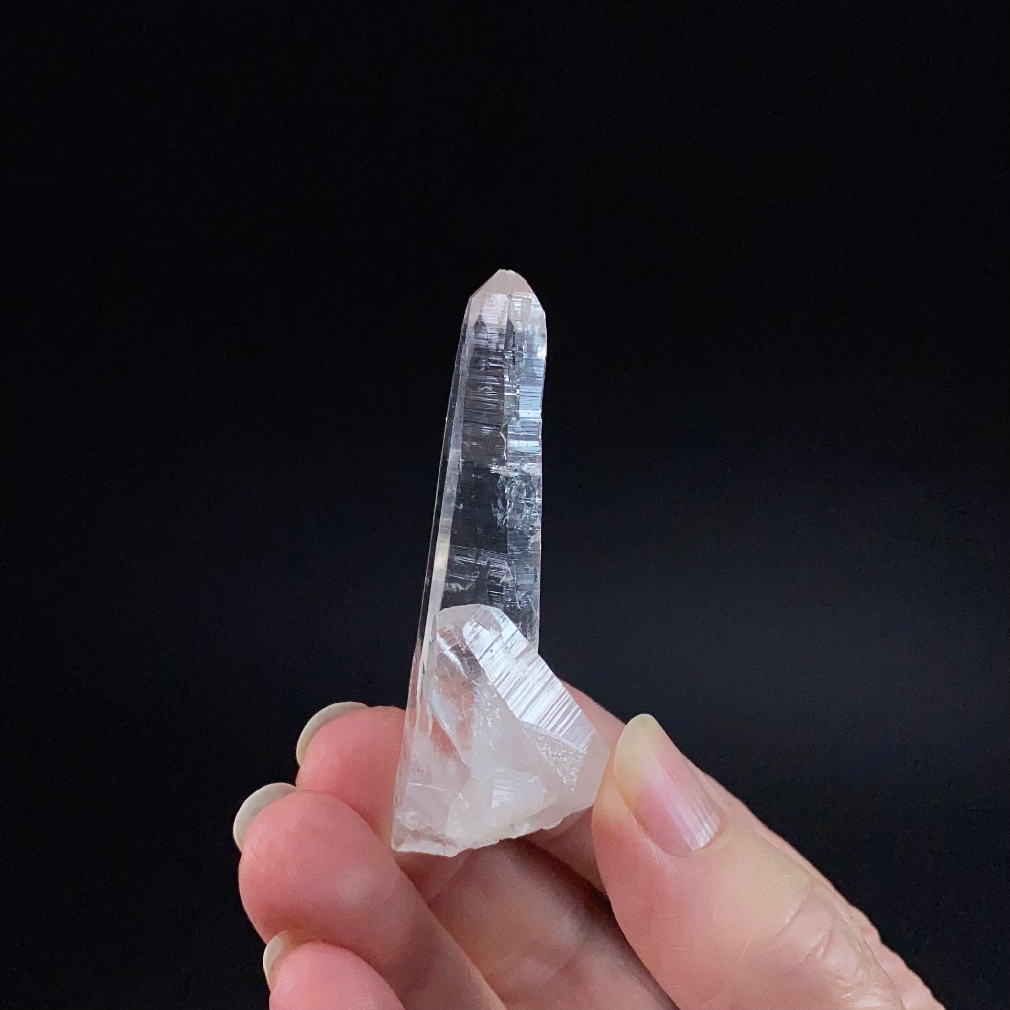Water Clear Lemurian Quartz Crystal from Santander, Colombia